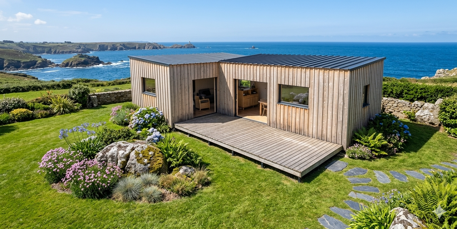TyMod 50 m² en bord de mer bretonne